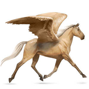 pegasus-reitpferd paint horse palomino mit tovero-scheckung