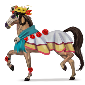 einhorn-reitpferd niña de las flores