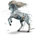 reitpferd paint horse rotbrauner mit tobiano-scheckung