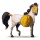 reitpferd paint horse brauner mit overo-scheckung