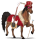 reitpferd paint horse dunkelfuchs mit tovero-scheckung