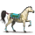 pegasus-reitpferd argentinischer criollo fuchs mit heller mähne
