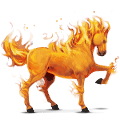 reitpferd element feuer