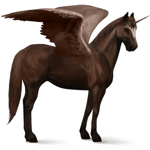 geflügeltes einhorn-reitpferd achal-tekkiner apfelschimmel