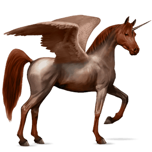 geflügeltes einhorn-reitpferd araber apfelschimmel