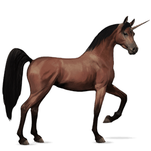 einhorn-reitpferd araber hellgrau