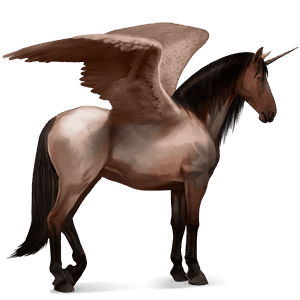 geflügeltes einhorn-reitpferd andalusier apfelschimmel