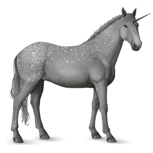 einhorn-reitpferd camargue-pferd hellgrau