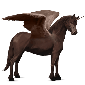 geflügeltes einhorn-pony deutsches reitpony fuchs