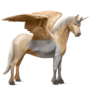 geflügeltes einhorn-pony quarter pony brauner