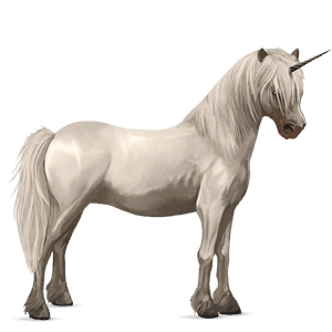 einhorn-pony hellgrau