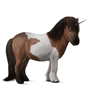 einhorn-reitpferd curly horse fuchs
