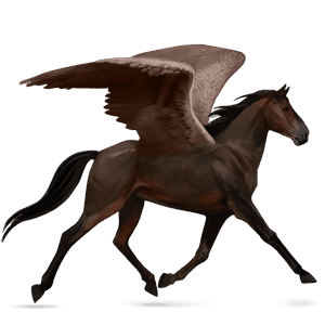 pegasus-reitpferd tennessee walker dunkelbrauner