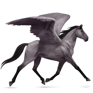 pegasus-reitpferd französischer traber rotbrauner
