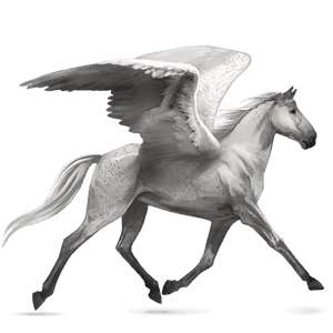 pegasus-reitpferd argentinischer criollo fuchs mit heller mähne