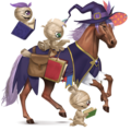 reitpferd zauberbuchhexe