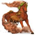 pegasus-reitpferd roan
