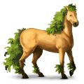 einhorn-reitpferd fuchs mit heller mähne