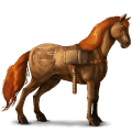 reitpferd paint horse dunkelbrauner mit tobiano-scheckung