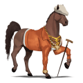 einhorn-pony neufundland pony brauner
