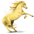 pferd des regenbogens shiny yellow