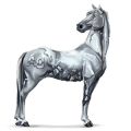 göttliches pferd silber