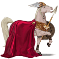 reitpferd curly horse fuchs