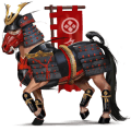 göttliches pferd samuraï