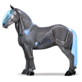 einhorn-reitpferd araber mausgrau