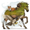 einhorn-reitpferd rotbrauner