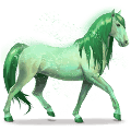 pferd des regenbogens forest green