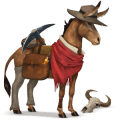 geflügelter einhorn-esel grau