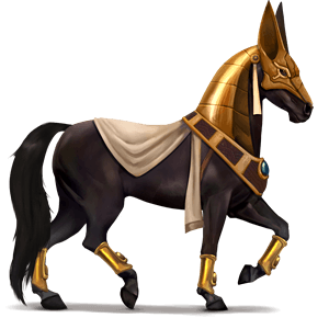 göttliches pferd anubis