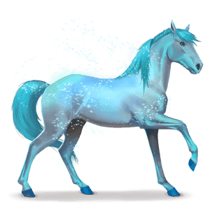 pferd des regenbogens lovely blue