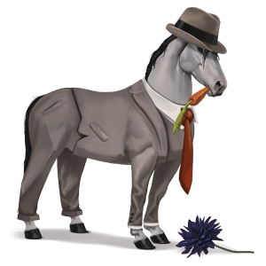 pegasus-reitpferd argentinischer criollo apfelschimmel
