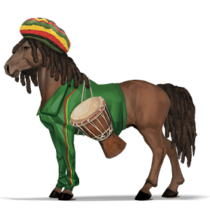 kaltblut drum horse rappe mit tovero-scheckung