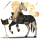 einhorn-reitpferd lusitano dunkelfuchs