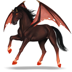 reitpferd teuflischer engel