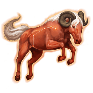 astrologisches pferd widder