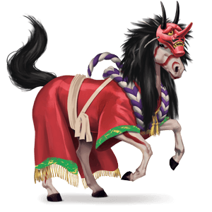 göttliches pferd kabuki