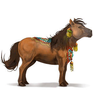 pegasus-reitpferd paint horse falbe mit tobiano-scheckung