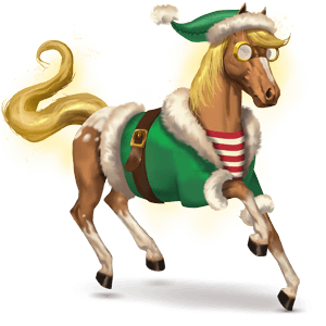 göttliches pferd merry christmas