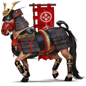 göttliches pferd samuraï
